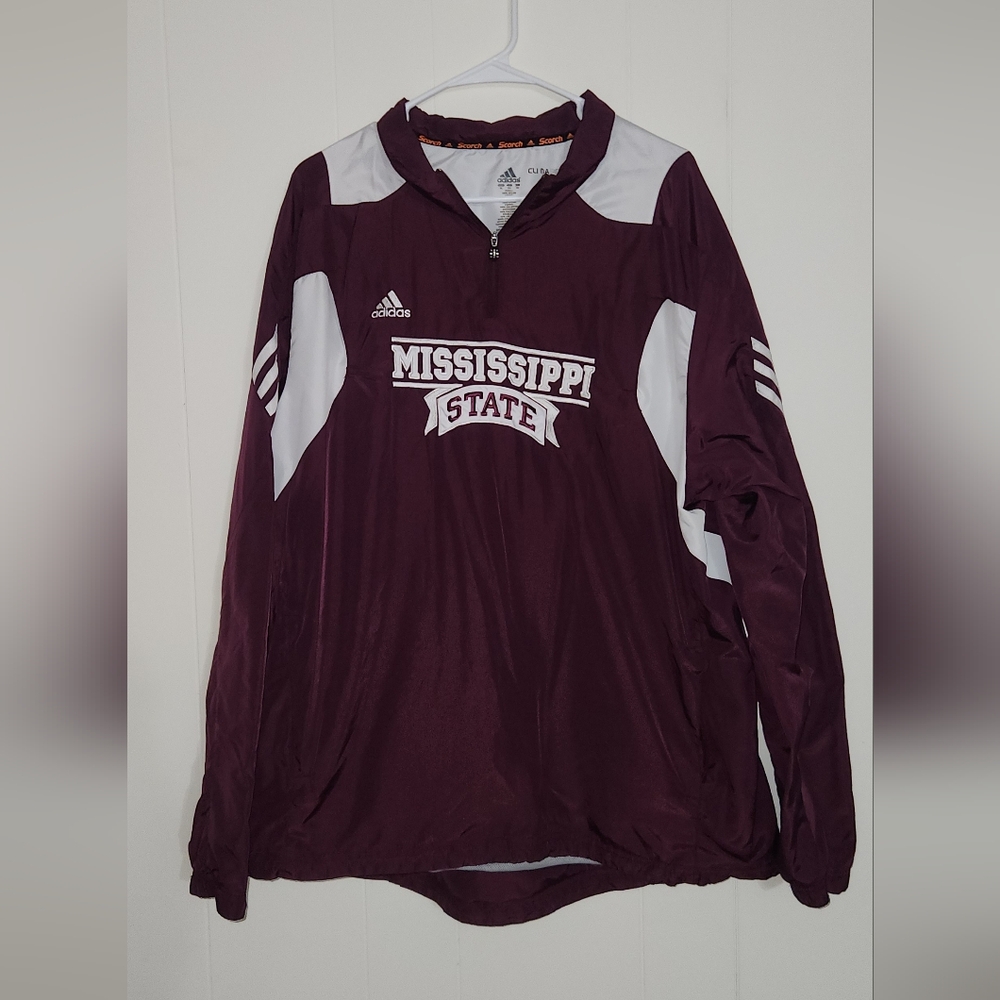 Adidas Mississippi State Maroon Pullover